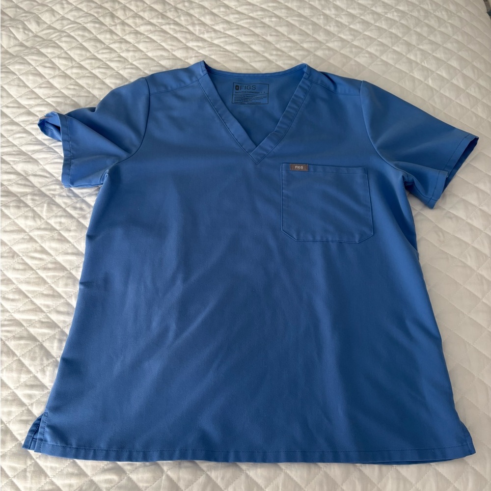 Figs Catarina Ceil Blue Scrub Top